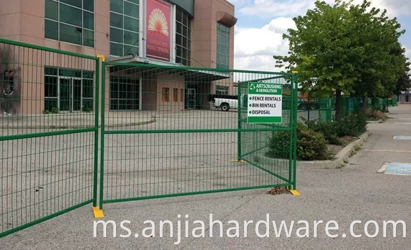 temporary building site fence